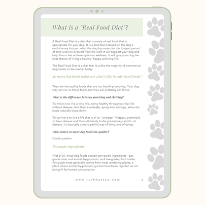 The Real Food Diet for Dogs