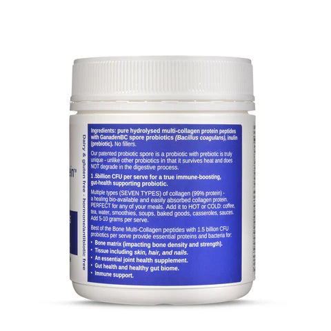 Best of the Bone Multi-Collagen Gut & Immunity Blend with Probiotic Spores